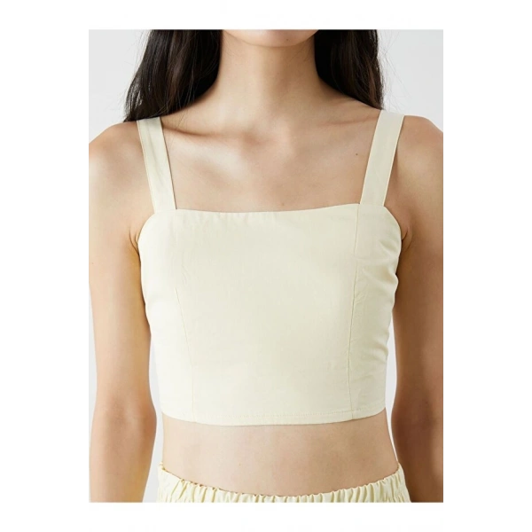 LC Waikiki Kadın Kare Yaka Askılı Crop
