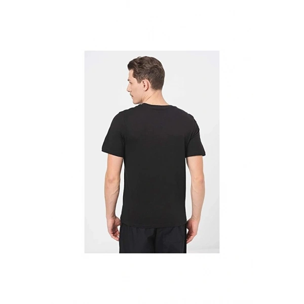 Jack & Jones Erkek Siyah Yuvarlak Yaka Tişört