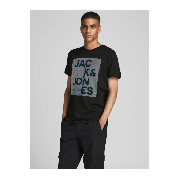Jack & Jones Erkek % 100 Pamuk T Shirt