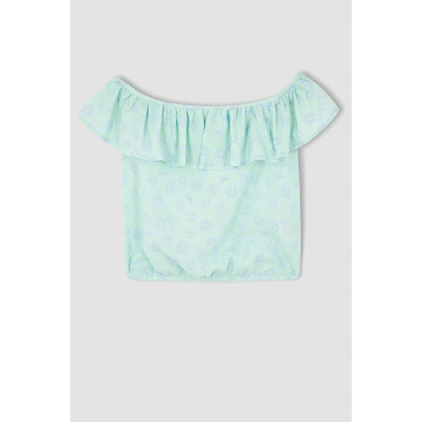 Defacto Kız Çocuk Poplin Bluz