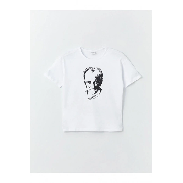 Kız Çocuk Atatürk Baskılı Tişört