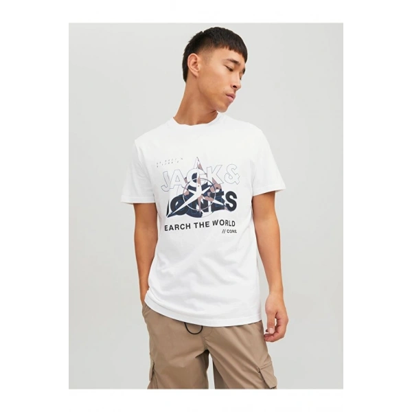 Jack & Jones Erkek Baskılı Tişört