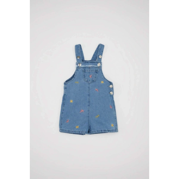 Defacto Kız Bebek Nakışlı Jean Tulum
