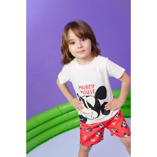 Erkek Bebek Kısa Kollu Tişört Deniz Şortu 2li Takım
