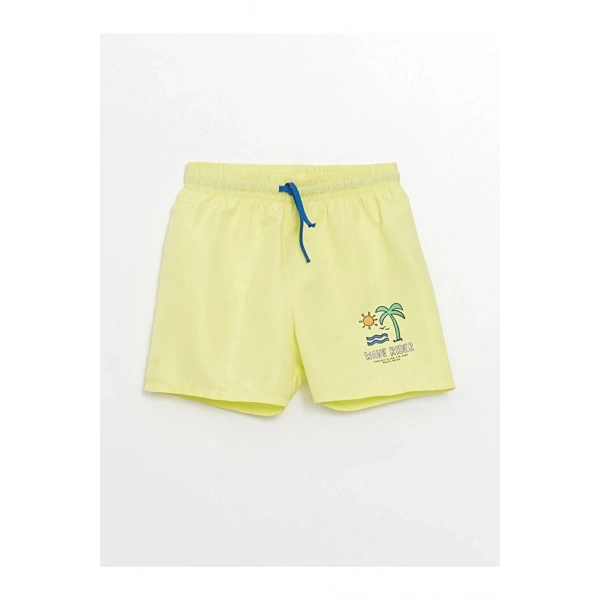 LC Waikiki Erkek Bebek Beli Lastikli Baskılı Deniz Şortu