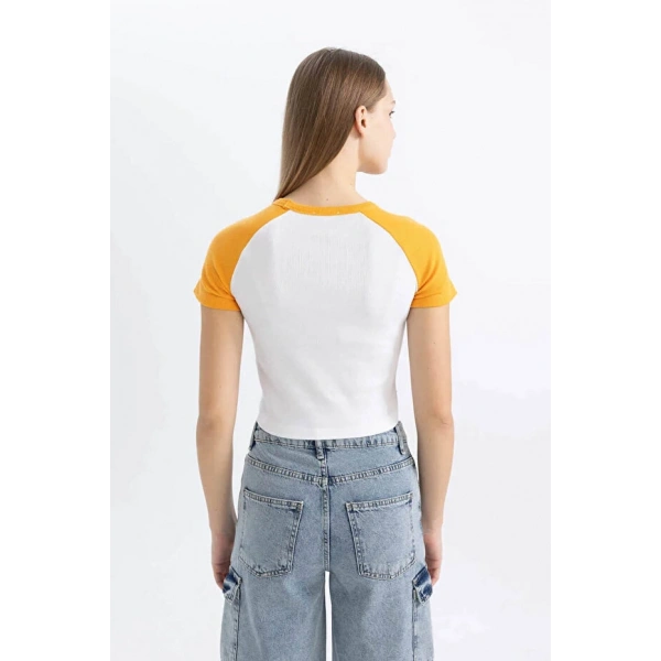 Defacto Kadın Turuncu T-shirt