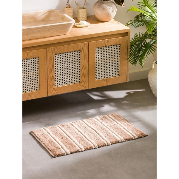 LC Waikiki HOME Bej Pelüş Banyo Paspası 50x80 Cm