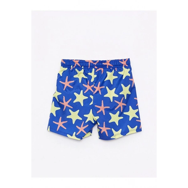LC Waikiki Erkek Bebek Beli Lastikli Uv Korumalı Baskılı Deniz Şortu