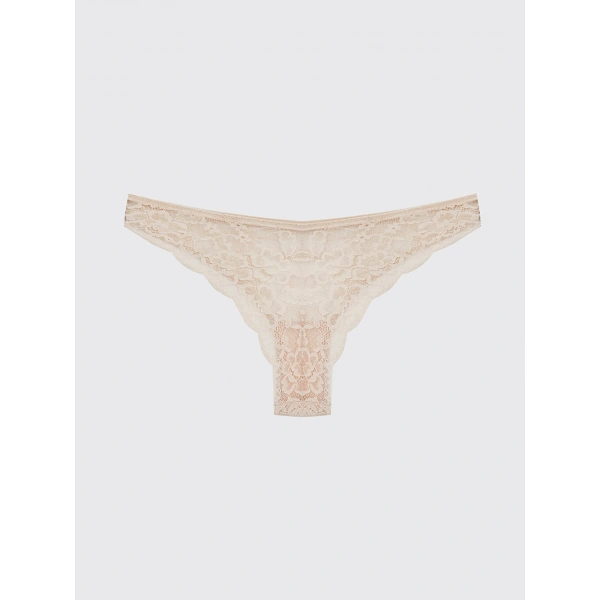 LC Waikiki Bej Dantelli Brazilian Külot
