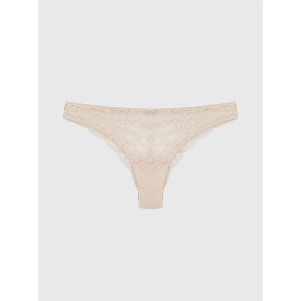 LC Waikiki Bej Dantelli Brazilian Külot