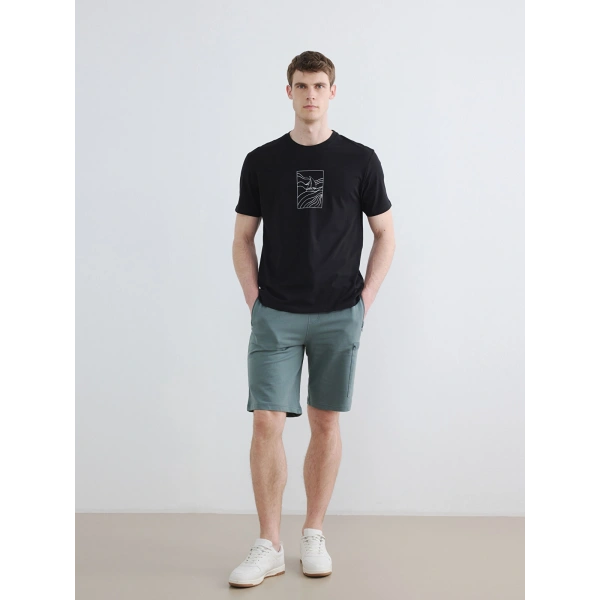 LC Waikiki Classic Yeşil Regular Fit Erkek Kargo Şort