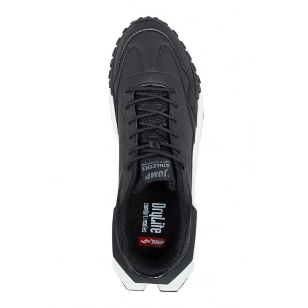 Jump Siyah - Beyaz Erkek Sneaker Günlük Spor Ayakkabı