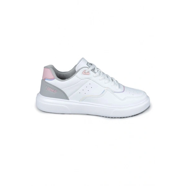 Jump Kadın Beyaz Pembe Somon Sneaker Spor Ayakkabı