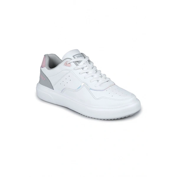 Jump Kadın Beyaz Pembe Somon Sneaker Spor Ayakkabı