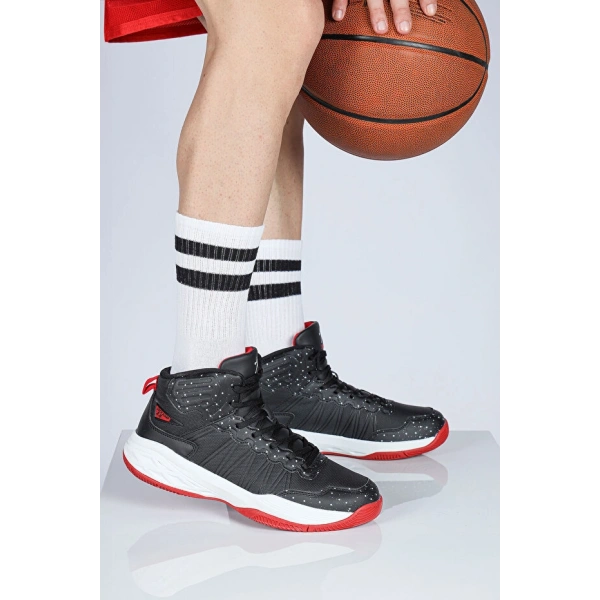 Jump Siyah - Beyaz Erkek Basketbol Spor Ayakkabısı
