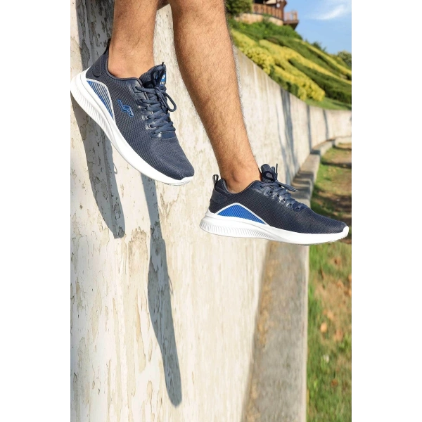 JUMP Mavi Erkek Günlük Rahat Yazlık Yürüyüş Koşu Sneaker Spor Ayakkabı