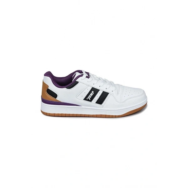 Jump Beyaz - Siyah Kadın Sneaker Günlük Spor Ayakkabı