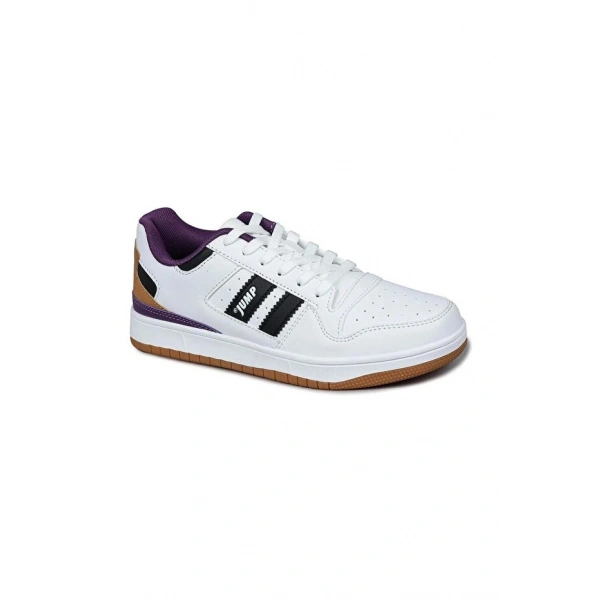 Jump Beyaz - Siyah Kadın Sneaker Günlük Spor Ayakkabı