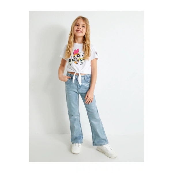 Koton Crop Tişört Bağlamalı Pamuklu