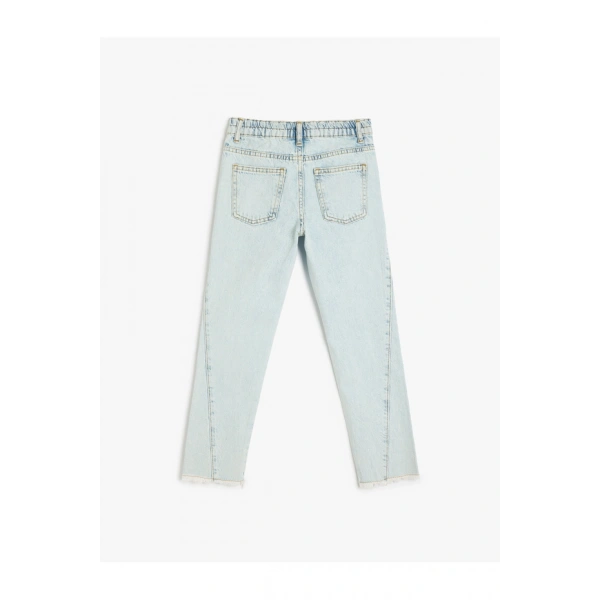 Koton Yüksek Bel Pamuklu Denim Pantolon