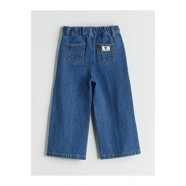 LC Waikiki Beli Ayarlanabilir Kız Çocuk Jean Pantolon