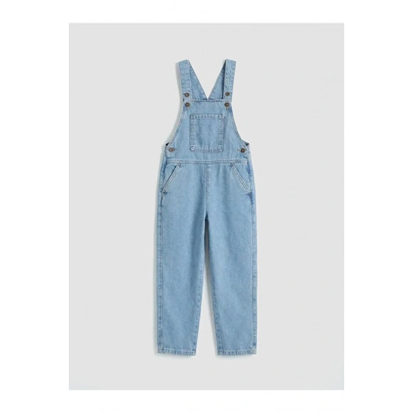 LC Waikiki Kare Yaka Erkek Çocuk Jean Salopet