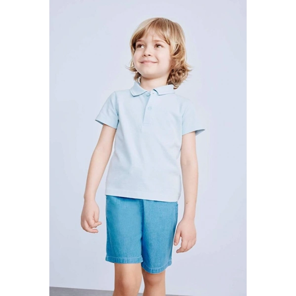 Defacto Kısa Kollu Polo Basic Düz Tişört Erkek Bebek