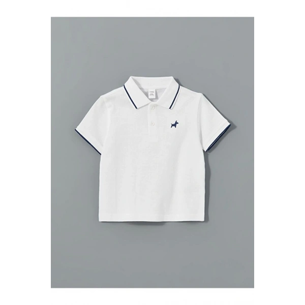 LC Waikiki Polo Yaka Nakışlı Erkek Çocuk Tişört