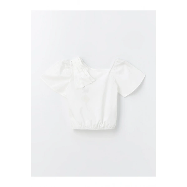 LC Waikiki Kare Yaka Kız Çocuk Crop Bluz