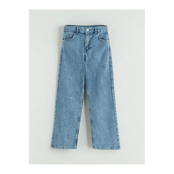 LC Waikiki İndigo Loose Fit Erkek Çocuk Jean Pantolon