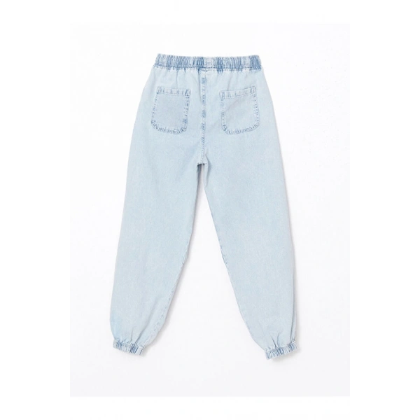 LC Waikiki İndigo Beli Lastikli Erkek Çocuk Jogger Jean Pantolon