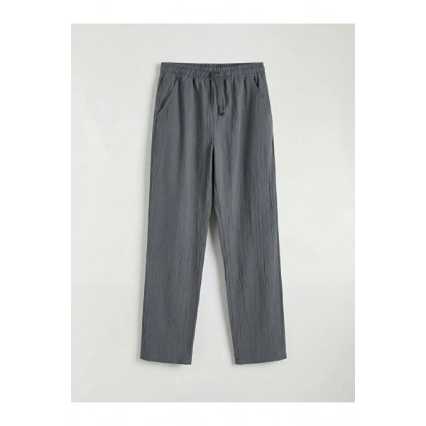 LC Waikiki Erkek Çocuk Beli Lastikli Poplin Pantolon