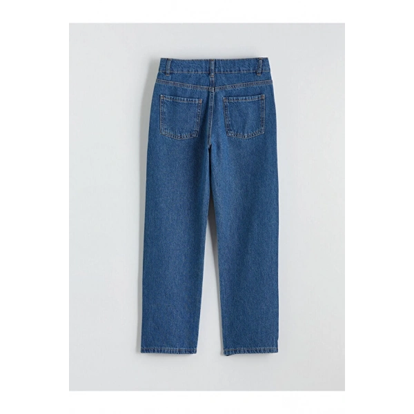 LC Waikiki Indigo Loose Fit Erkek Çocuk Jean Pantolon