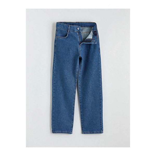 LC Waikiki Indigo Loose Fit Erkek Çocuk Jean Pantolon