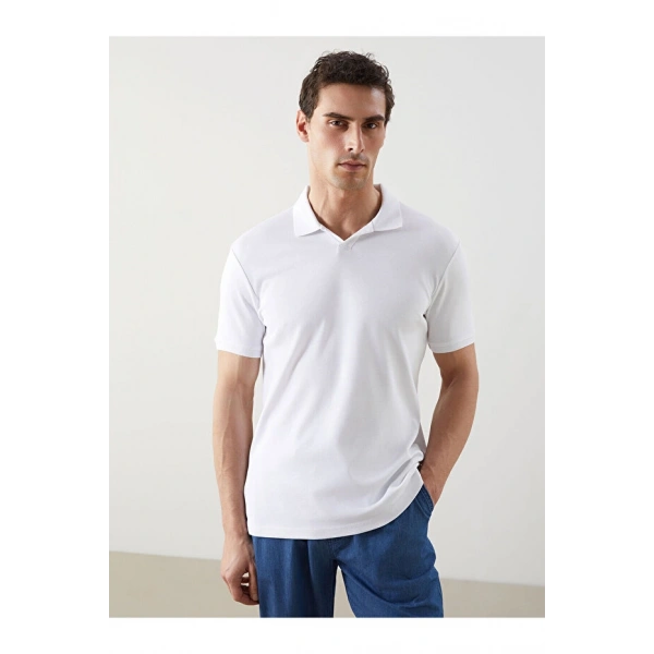 LC Waikiki Polo Yaka Düz İnterlok Erkek Tişört