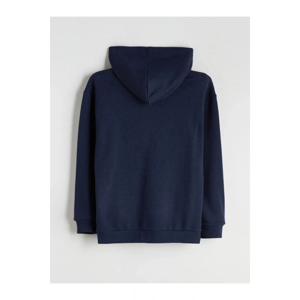 LC Waikiki Kapüşonlu Baskılı Erkek Çocuk Sweatshirt
