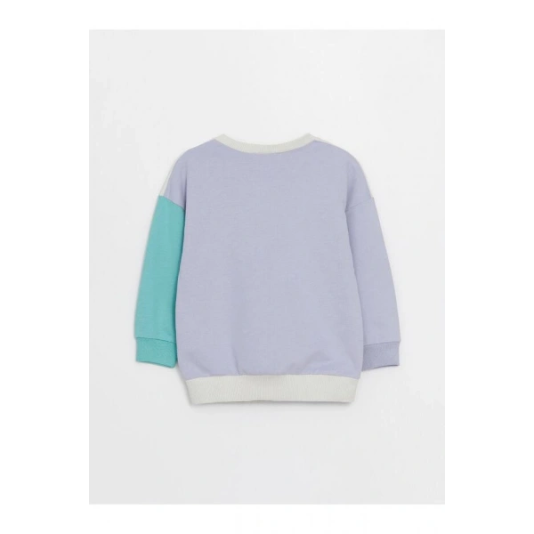 LC Waikiki Bisiklet Yaka Baskılı Erkek Bebek Sweatshirt