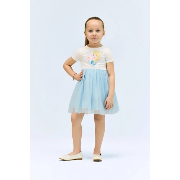 Defacto Kısa Kollu Tütülü Yazlık Elbise Kız Bebek