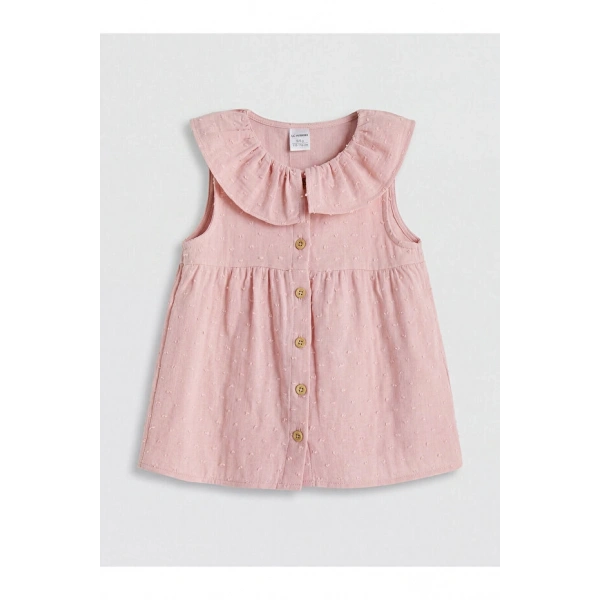 LC Waikiki Pembe Bebe Yaka Kız Çocuk Gömlek