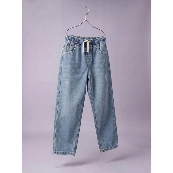 LC Waikiki İndigo Baggy Fit Erkek Çocuk Jean Pantolon