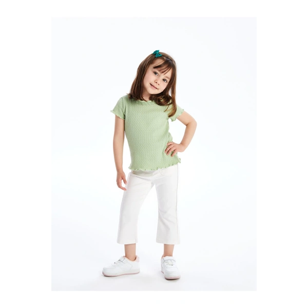 LC Waikiki Beli Lastikli Basic Kız Bebek Pantolon