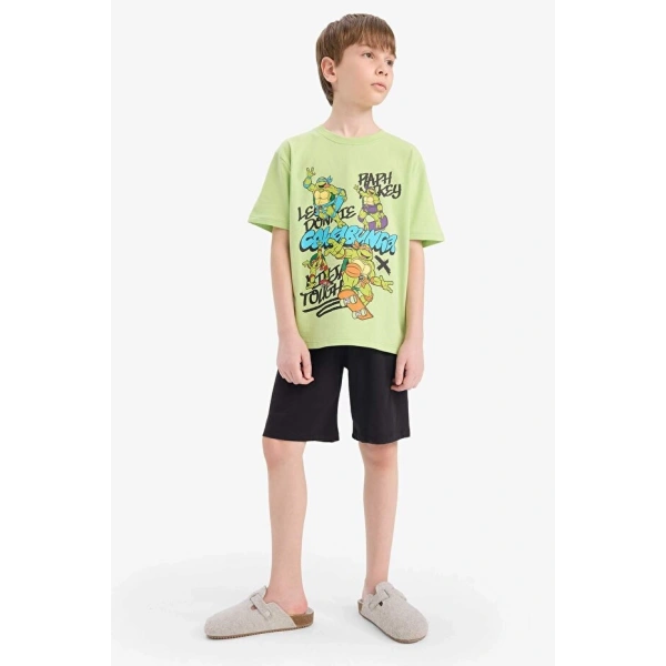 Defacto %100 Pamuklu Beli Lastikli Pijama Takımı Erkek Çocuk