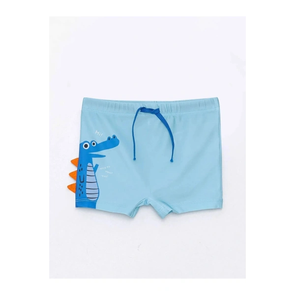 LC Waikiki Beli Lastikli Baskılı Erkek Bebek Deniz Şortu