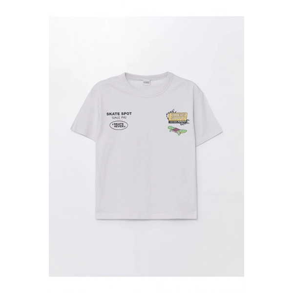 LC Waikiki Oversize Bisiklet Yaka Erkek Çocuk Tişört