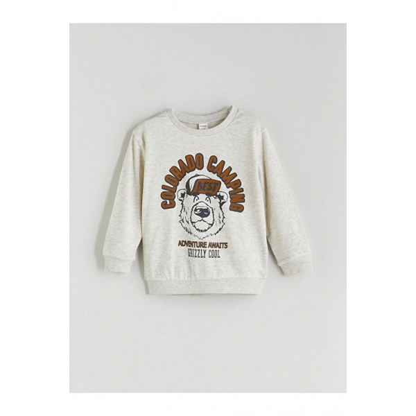 LC Waikiki Bisiklet Yaka Erkek Çocuk Sweatshirt