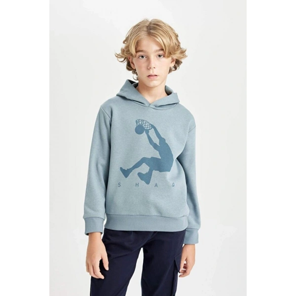 Defacto Erkek Çocuk Bisiklet Yaka Sweatshirt