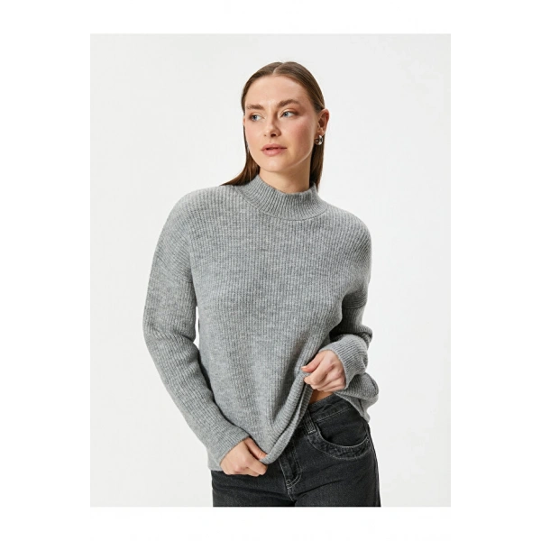 Koton Basic Dik Yaka Oversize Kazak