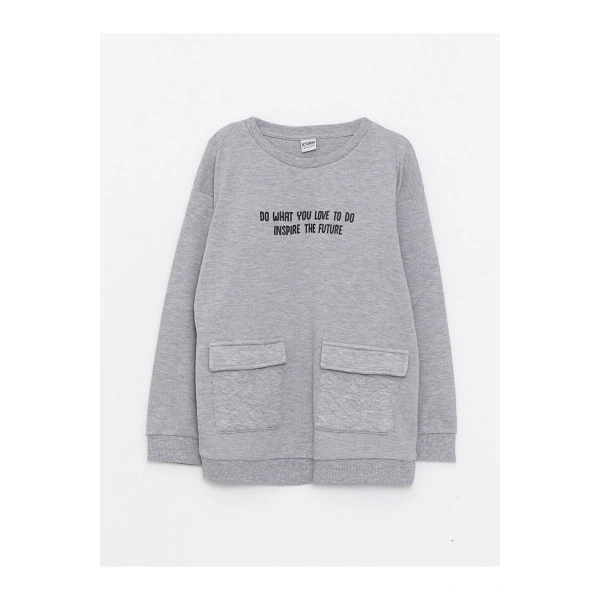 LC Waikiki Bisiklet Yaka Uzun Kollu Erkek Cocuk Sweatshirt