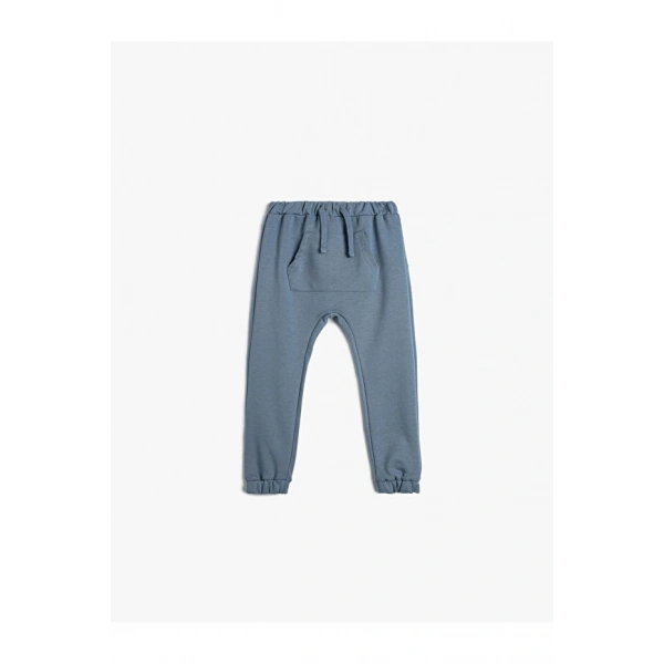 Koton Basic Jogger Eşofman Altı Kanguru Cepli Beli Bağlamalı