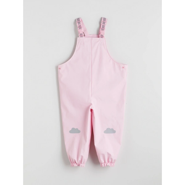 LC Waikiki Kids Pembe Baskılı Kız Çocuk Yağmur Tulumu